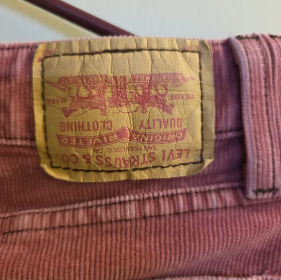 Levis Corduroy Rose Pink Skirt Juniors 7 School Fall - Picture 7 of 7